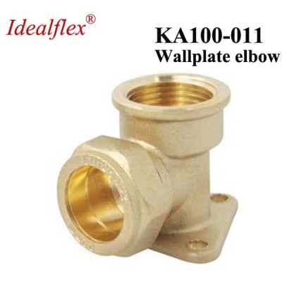 Idealflex High Quality Wall-plate Elbow Female Brass Fitting