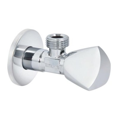 Chrome Brass Bathroom Kitchen Two way  Angle Stop Valve