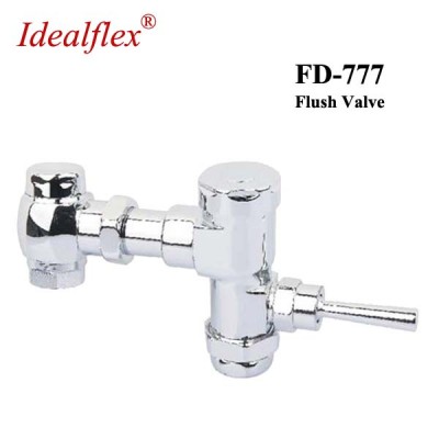 Chrome pedal Brass time delay water valve toilet flush valves