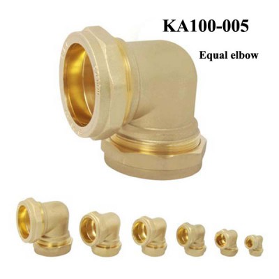 Factory Provide Pipe Fitting 45 degree copper Equal female Elbow connector