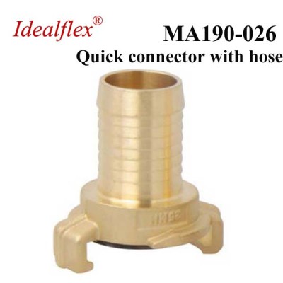 Brass quick coupling garden hose connectors